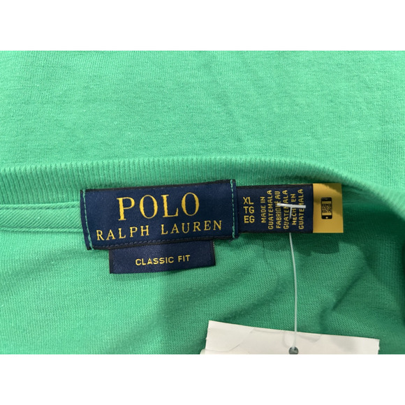 Polo Ralph Lauren Jersey T-Shirt Classic Fit Spell Out Logo w/ White Pony Tee XL - Picture 5 of 6